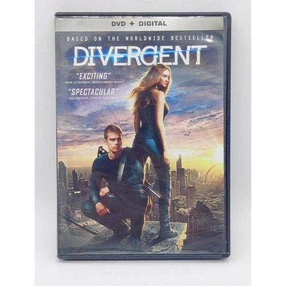 Divergent DVD + Decals / Stickers Shailene Woodley Movie Disc - Picture 2 of 4